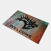 Bugling Bull Elk Deurmat (Schuin)