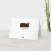 Bugling Bull Elk Feestdagen Kaart (Achterkant)