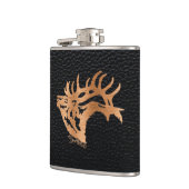 Bugling Bull Elk Flask Heupfles (Links)