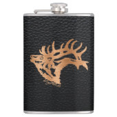 Bugling Bull Elk Heupfles (Voorkant)