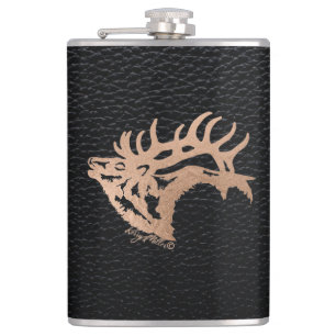 Bugling Bull Elk Heupfles