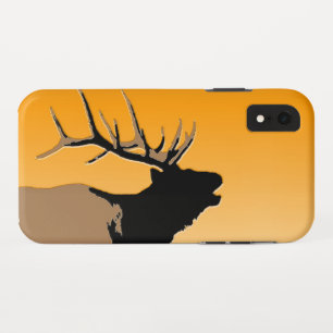 Bugling Elk bij Sunset - Original Wildlife Art iPhone XR Hoesje