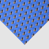 Bugling Elk in Winter - Originele Wilde Kunst Tissuepapier (Detail)