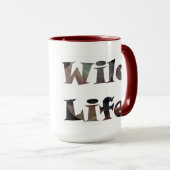 Bugling multicolor waterverf Elk silhouette mok (Voorkant rechts)