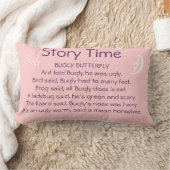 Bugly Butfly Story temps coussin rose (Couverture)