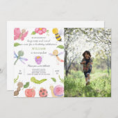 Bugs Anniversaire Invitation Avec Photo (Devant / Derrière)