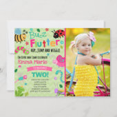 Bugs Anniversaire Invitation Fille Bugs Rose (Devant)