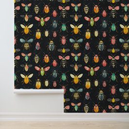 Bugs & Bijen Kleurrijk Insect Collectie Patroon Behang
