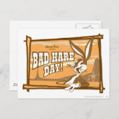 BUGS BUNNY™ Bad Hare Day! Briefkaart (Voorkant / Achterkant)