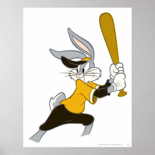BUGS BUNNY™ Batter staat op Poster (Voorkant)