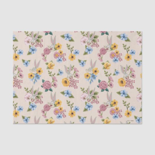 BUGS BUNNY™ Bloem Borduurpatroon Tissuepapier (Voorkant)