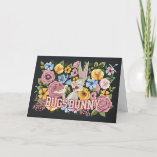 BUGS BUNNY™ Borduurwerk Bloem Grafisch Kaart