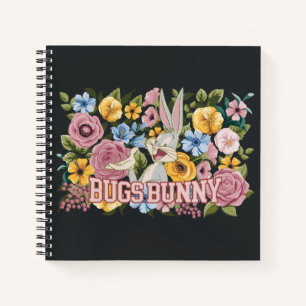 BUGS BUNNY™ Borduurwerk Bloem Grafisch Notitieboek