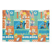 BUGS BUNNY BOUWDERS™| Patroon TR tekens Kussensloop (Achterkant)