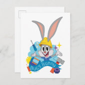 BUGS BUNNY BUILDER™| BUGS BUNNY™ Character Art Briefkaart (Voorkant / Achterkant)