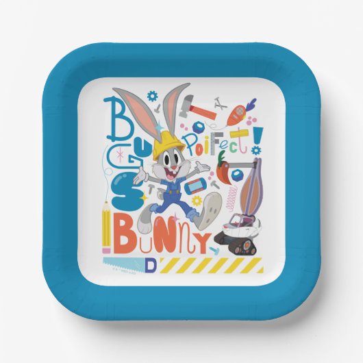 BUGS BUNNY BUILDER™| BUGS BUNNY™-werkmiddelen Papieren Bordje (Voorkant)