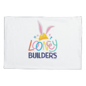 BUGS BUNNY BUILDER™| Logo met hard Pet gestapeld Kussensloop (Achterkant)