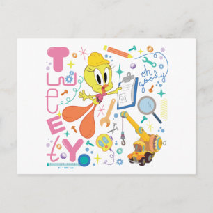 BUGS BUNNY BUILDER™  TWEETY™-werkmiddelen Briefkaart
