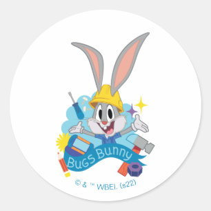 BUGS BUNNY BUILDERS™ BUGS BUNNY™ Karakterontwerp Ronde Sticker