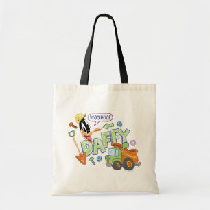 BUGS BUNNY BUILDERS™ DAFFY DUCK™ Schets Kunst Tote Bag