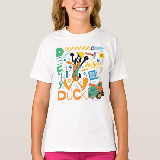 BUGS BUNNY BUILDERS™| DAFFY DUCK™ Werk Gereedschap T-shirt (Voorkant)