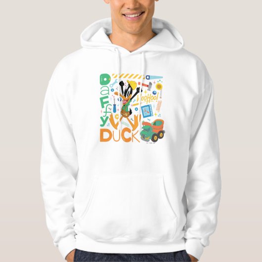 BUGS BUNNY BUILDERS™| DAFFY DUCK™ Worktools Hoodie (Voorkant)