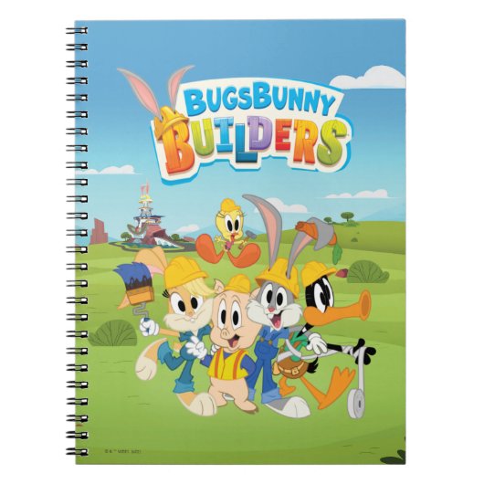 BUGS BUNNY BUILDERS™| De Looney Builders-groep Notitieboek (Voorkant)