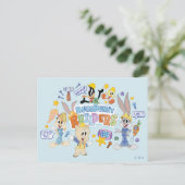 BUGS BUNNY BUILDERS™| Group Sketch Art Briefkaart (Staand voorkant)