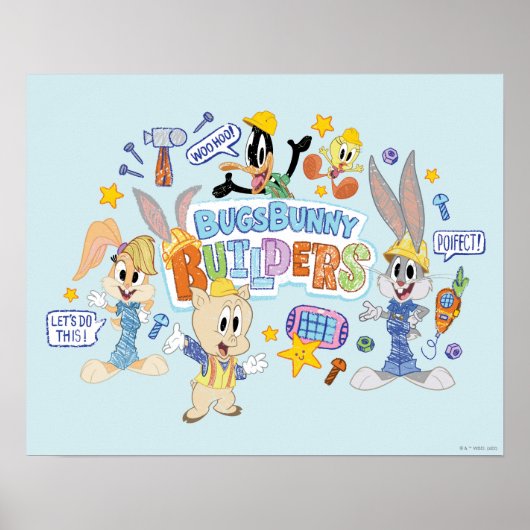 BUGS BUNNY BUILDERS™| Group Sketch Art Poster (Voorkant)