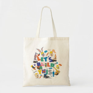 BUGS BUNNY BUILDERS™ "Laten we dit bouwen"-collag Tote Bag