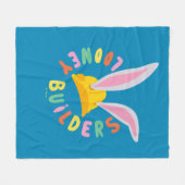 BUGS BUNNY BUILDERS™| Logo voor harde Petten Fleece Deken (Voorkant (Horizontaal))