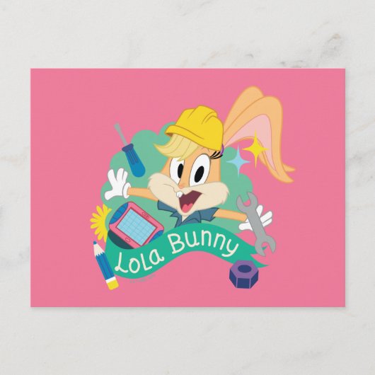 BUGS BUNNY BUILDERS™| Lola Bunny Character Graphic Briefkaart (Voorkant)