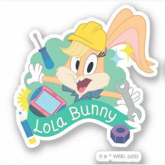 BUGS BUNNY BUILDERS™| Lola Bunny Character Graphic Sticker (Voorkant)