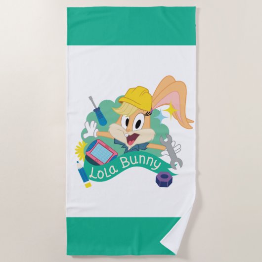BUGS BUNNY BUILDERS™| Lola Bunny Character Graphic Strandlaken (Voorkant)
