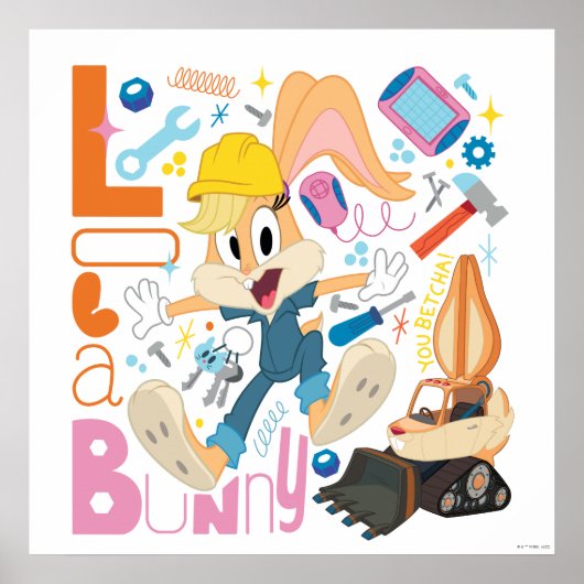 BUGS BUNNY BUILDERS™| Lola Bunny Work Tools Poster (Voorkant)