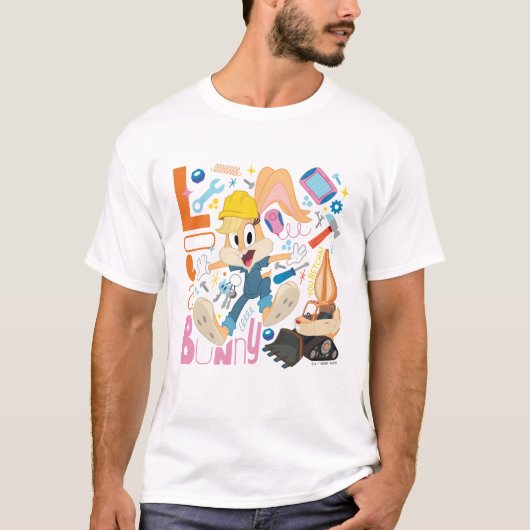 BUGS BUNNY BUILDERS™| Lola Bunny Work Tools T-shirt (Voorkant)