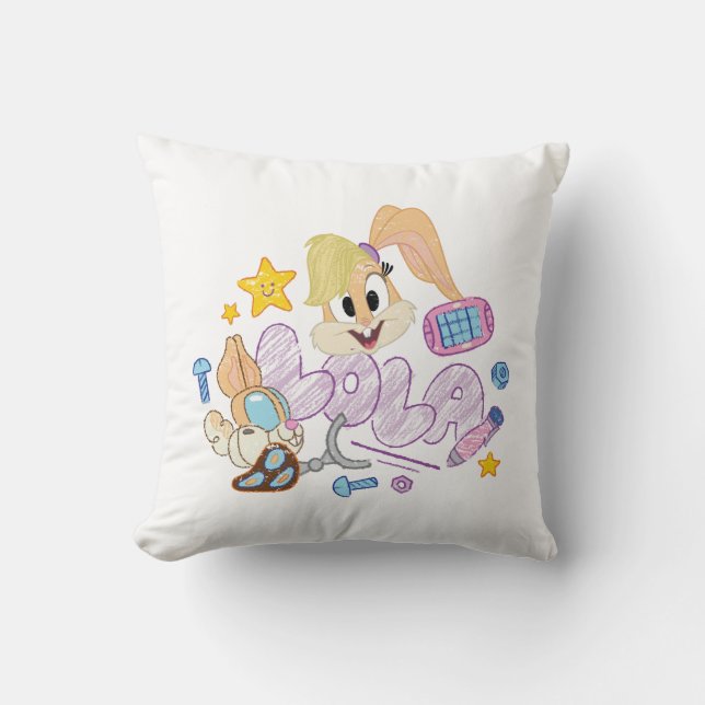 BUGS BUNNY BUILDERS™| Lola-schets kunst Kussen (Voorkant)