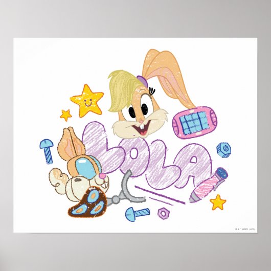 BUGS BUNNY BUILDERS™| Lola Sketch Art Poster (Voorkant)