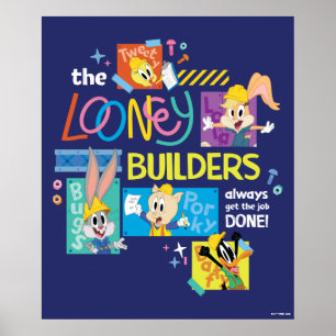 BUGS BUNNY BUILDERS™ Looney Builders Collage Poster