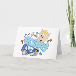 BUGS BUNNY BUILDERS™  Porky Sketch Art Kaart