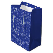 BUGS BUNNY BUILDERS™| Schets blauwdruk Patroon Medium Cadeauzakje (Achterkant Gekanteld)