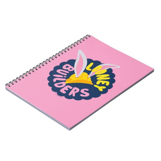 BUGS BUNNY BUILDERS™| Valhelm met schulprand Logo Notitieboek (Linkerzijde)