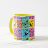 BUGS BUNNY™ Color Block Expressies Mok (Voorkant links)