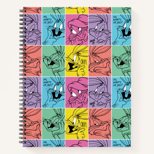 BUGS BUNNY™ Color Block Expressies Notitieboek (Voorkant)