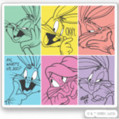 BUGS BUNNY™ Color Block Expressies Sticker (Voorkant)