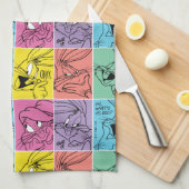 BUGS BUNNY™ Color Block Expressies Theedoek (Quarter Fold)