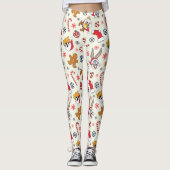 BUGS BUNNY™, DAFFY DUCK™ & Lola Christmas Pattern Leggings (Voorkant)