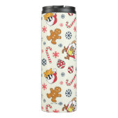 BUGS BUNNY™, DAFFY DUCK™ & Lola Christmas Pattern Thermosbeker (Achterkant)