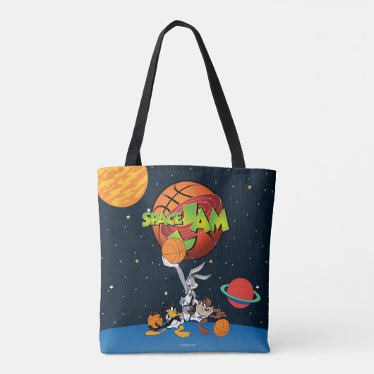 BUGS BUNNY™, DAFFY DUCK™ & TAZ™ SPACE JAM™ Logo Draagtas (Achterkant)