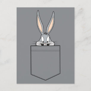 BUGS BUNNY™ die uit de zak kijkt Briefkaart